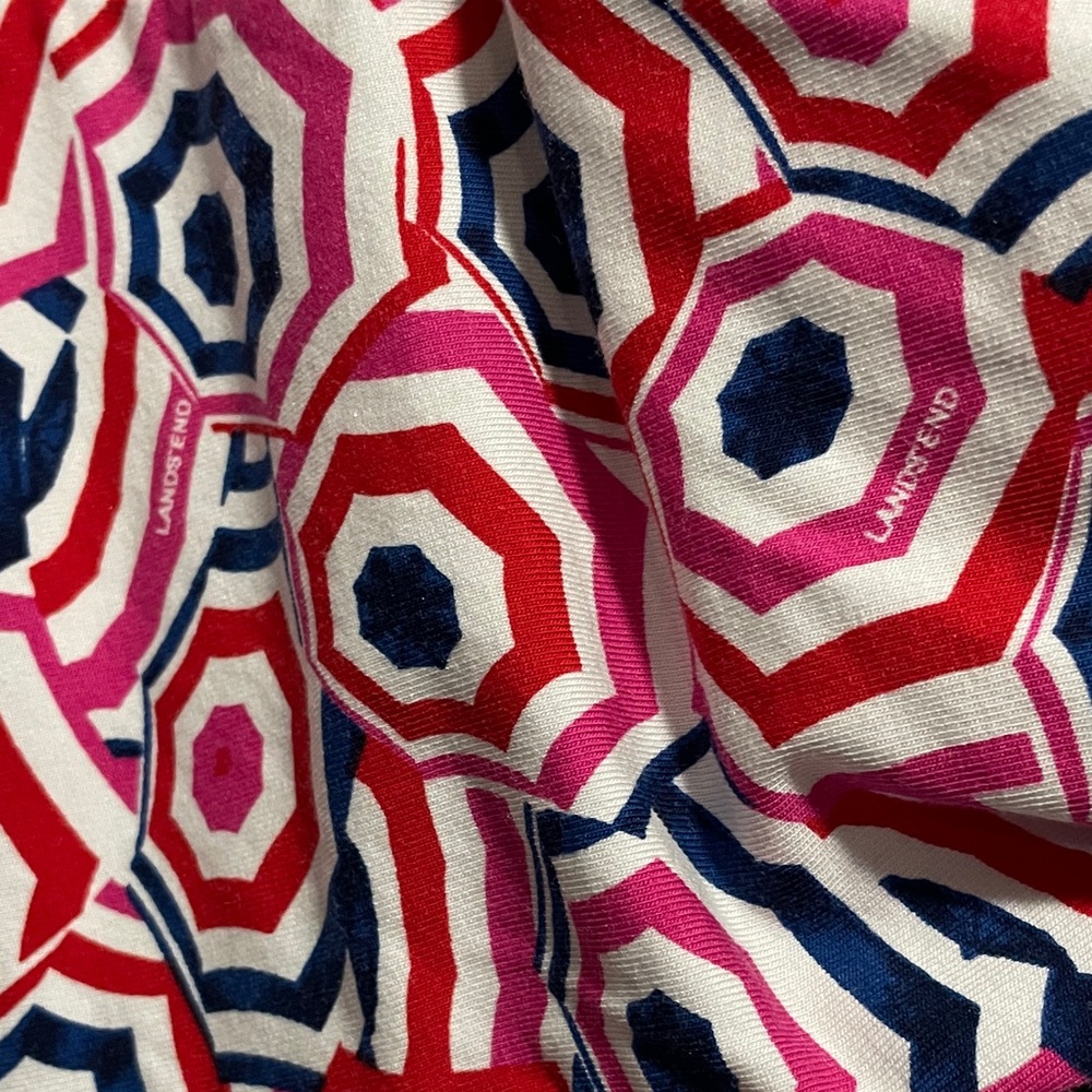 Lands' End Red, Pink, Blue and White Umbrellas Dress - Picture 3 of 5